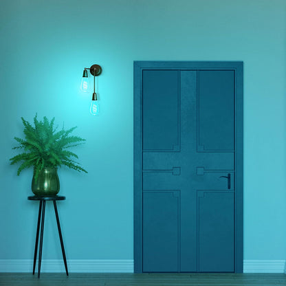 Feit Electric Smart ST21 - foco de luz eléctrica, equivalente a 60 W, regulable, filamento espiral, estilo Edison WiFi habilitado, funciona con Alexa/Google Home, millones de colores, vida útil de