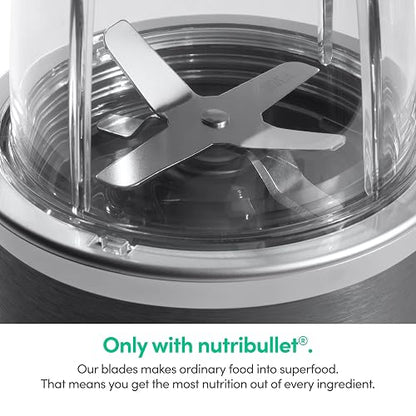 NutriBullet NBR-0601WM 600W Nutrient Extractor, 6pcs, Gray