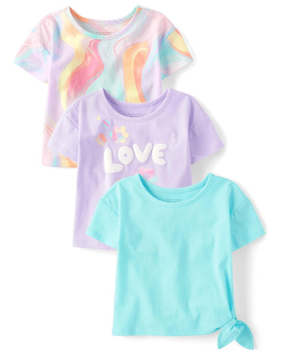 The Children's Place - Camisa de Punto Informal de Manga Corta para bebés y niños pequeños