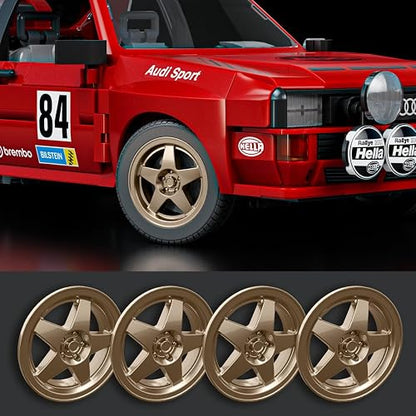 Mattel Brick Shop Hot Wheels, Juguete De Construcción, Elite Audi Sport Armable, para Coleccionistas y 10+ Años