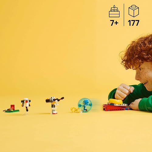 LEGO® Sonic The Hedgehog™ Batalla de Sonic en la Fogata Juguete Coleccionable para niños y niñas de 7 años en adelante y Fans de los Videojuegos, Divertido Juego construible 77001