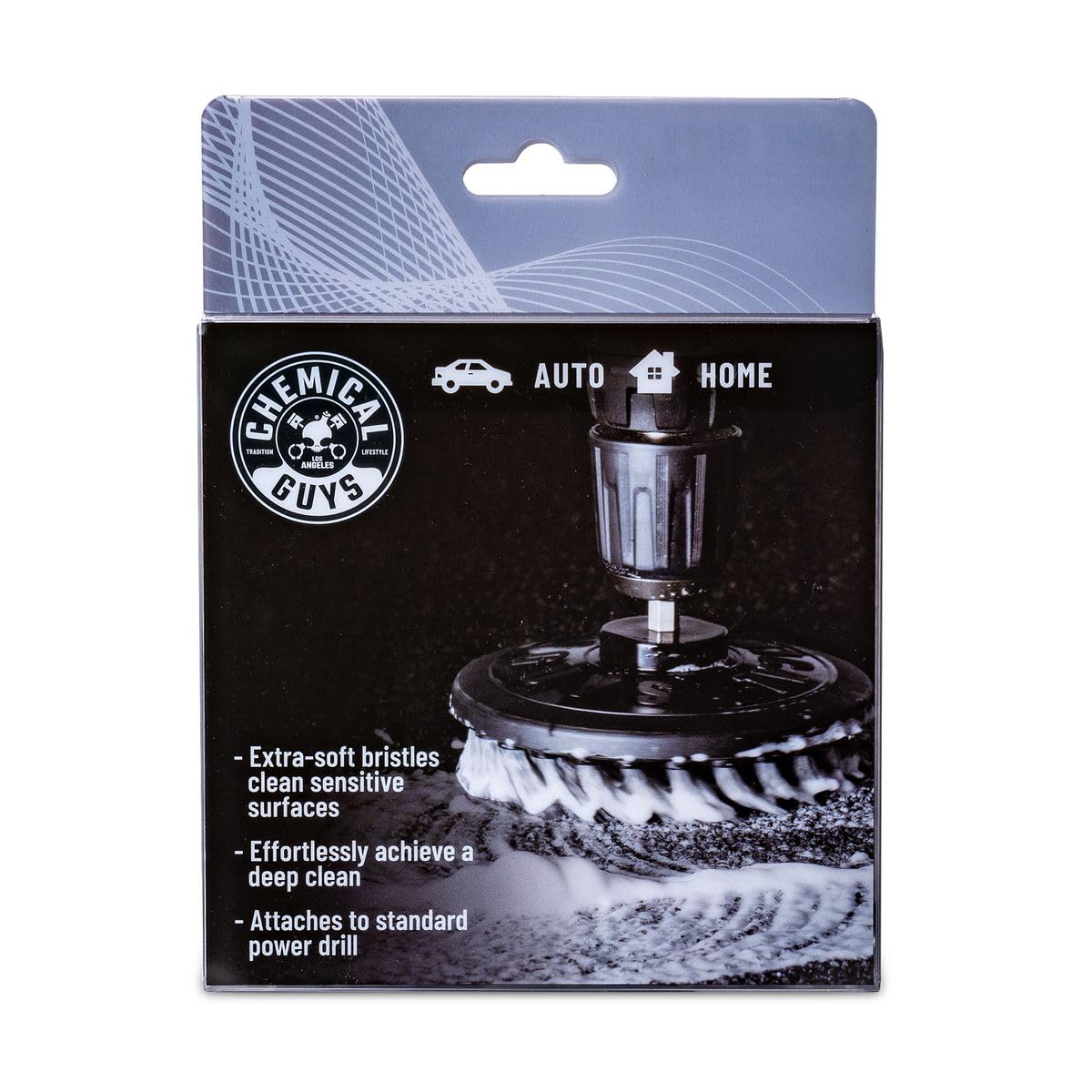 Chemical Guys ACC506 Accesorio de Cepillo Giratorio Multisuperficie para Taladro Estándar, Gris