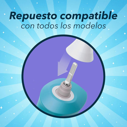 Philips Colgate Repuesto Cepillo de Dientes Eléctrico SonicPro Kids 2Piezas | Cabezal Compacto, Cerdas Ultra Suaves, para Niños de 3+ años