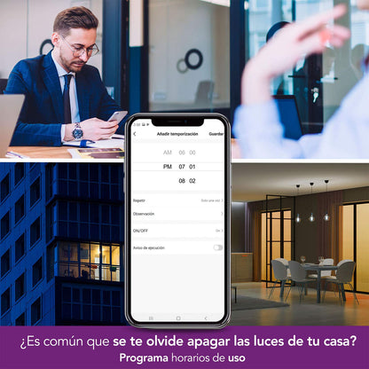 Lloyd's Interruptor Inteligente de 2 Apagadores, Lloyd´s, Modelo: LC-1266, Interruptor Wifi, Compatible con Alexa y Otros Asistentes Virtuales, 100-240 V~ 50/60 Hz, 15 A, Color: Blanco