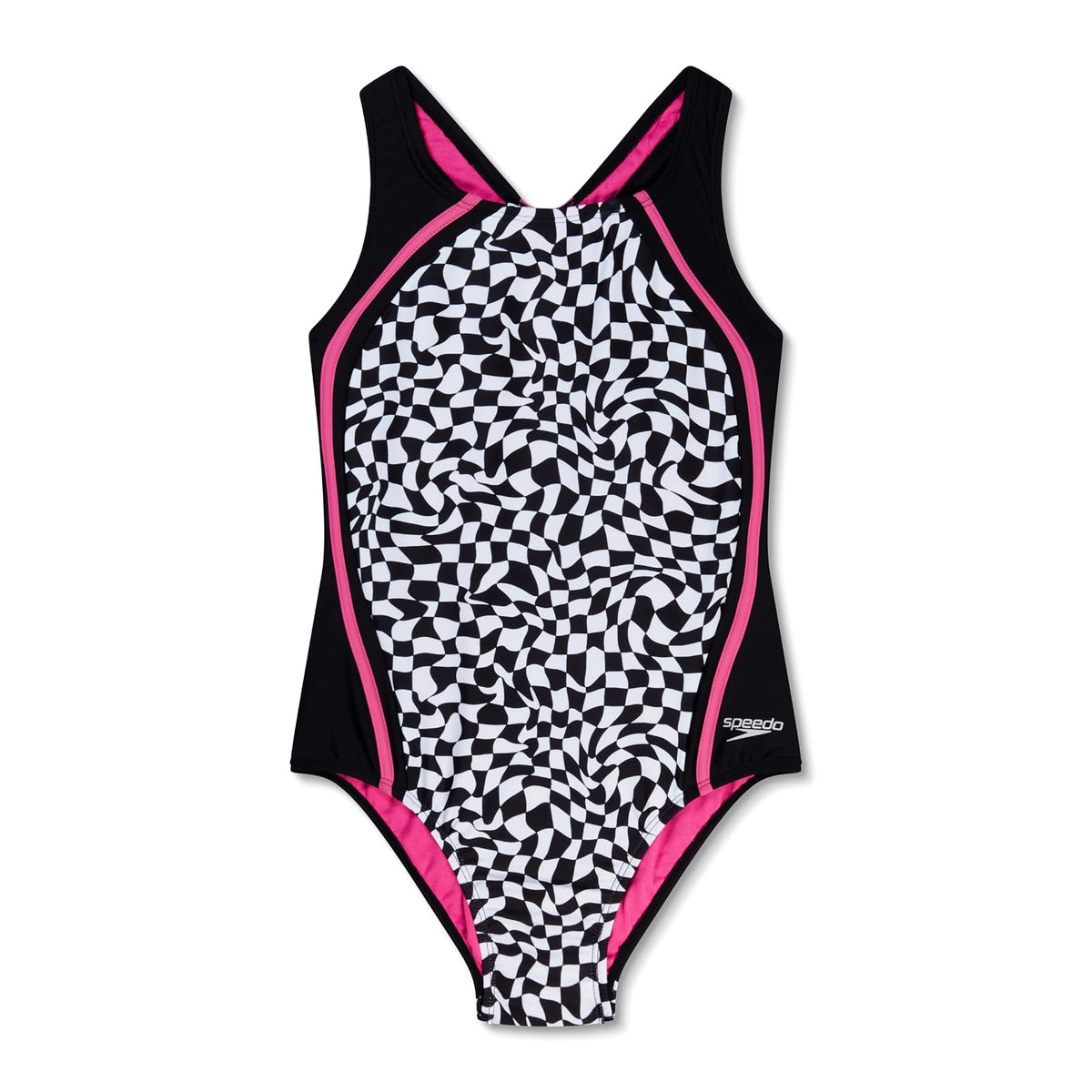 Speedo - Traje de baño de una Pieza con Correa Gruesa para niña, Estampado