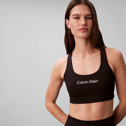Calvin Klein Performance Logo Medium Impact Sports Bra Sujetador Deportivo Mujer