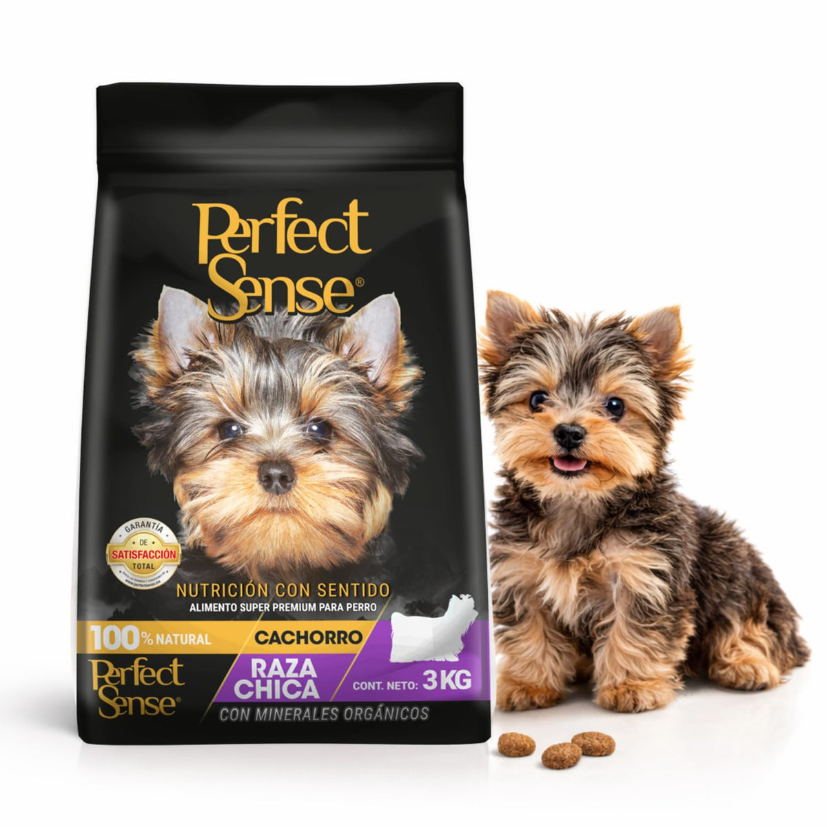 Perfect Sense Alimento Premium para Cachorro de Raza Pequeña - 3 kg (Paquete de 1)
