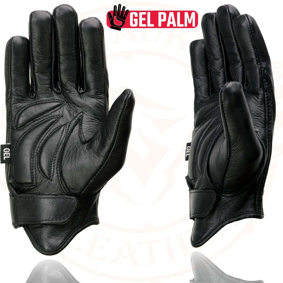 Milwaukee Leather Guantes de Verano para Hombre, Negro, XL, MG7510-BLK-XL