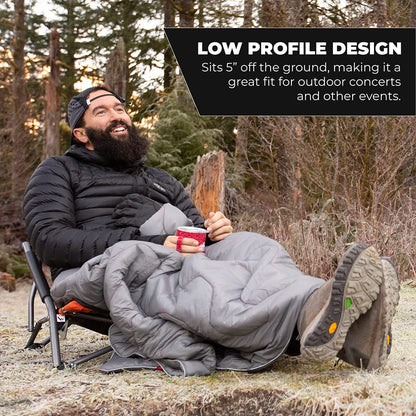 Cascade Mountain Tech Silla para exterior, ligera, compacta y duradera, Perfil Bajo