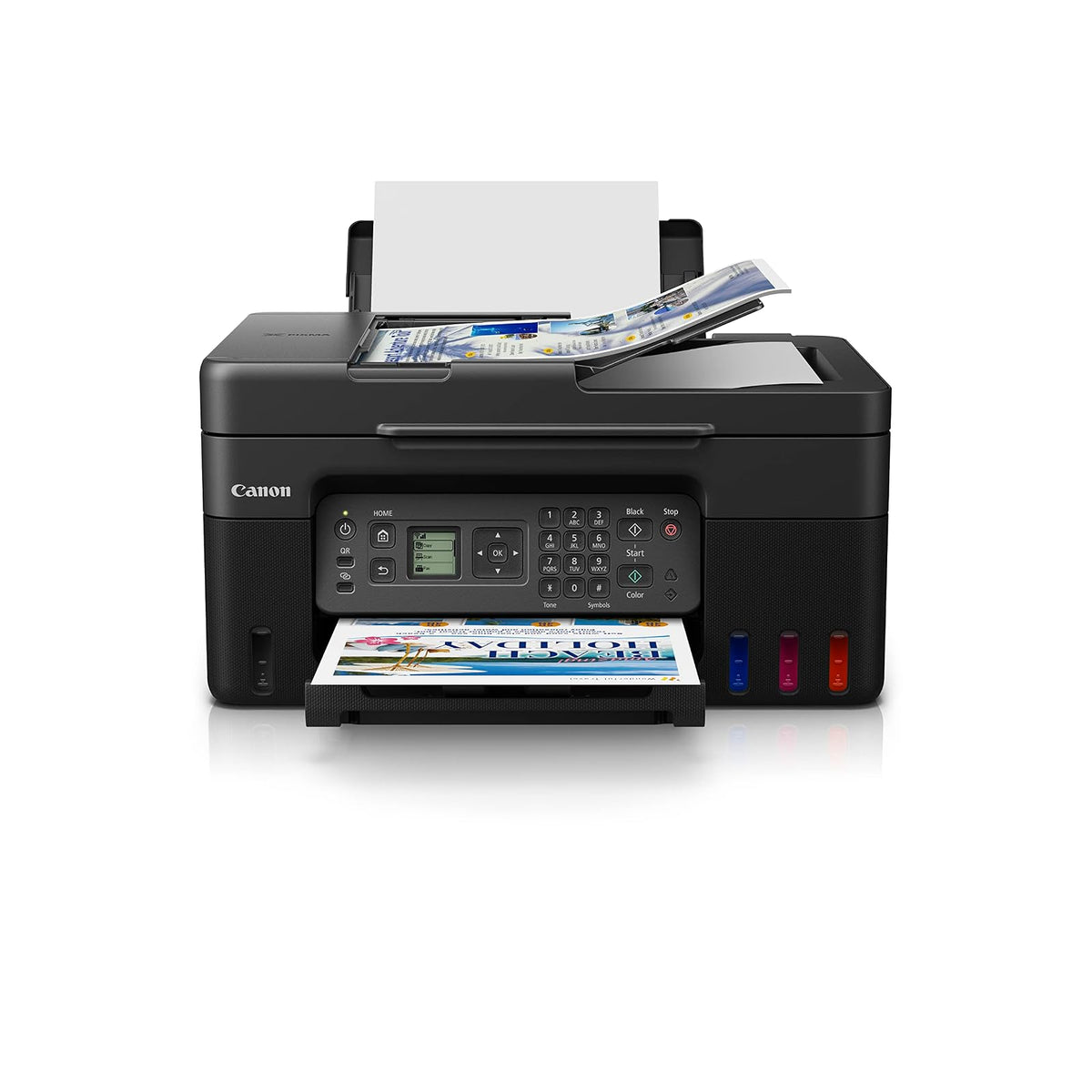 Canon PIXMA G3170 Impresora Multifuncional de Tanque de Tinta - G4170 (Impresora+Copiadora+Escáner+Fax) - Wi-Fi - USB