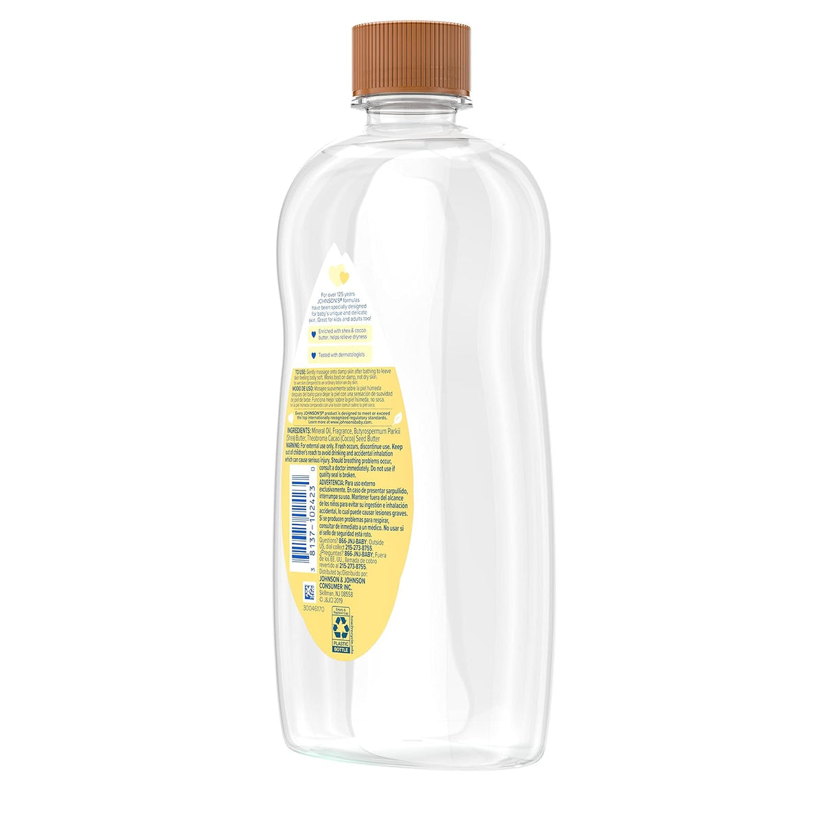 Johnson's Baby Oil With Shea & Cocoa Butter, 20 Fl. Oz