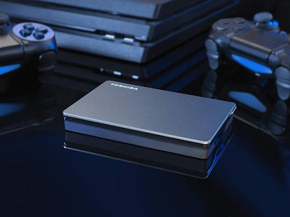 Toshiba Canvio Gaming HDTX110XK3AA - Disco Duro Externo portátil USB 3.0, Color Negro para Playstation, Xbox, PC y Mac