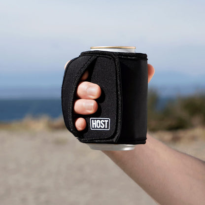 Host Insta-Chill - Enfriador de latas de gel y bolsa de hielo flexible para latas regulares de 12 onzas, color negro