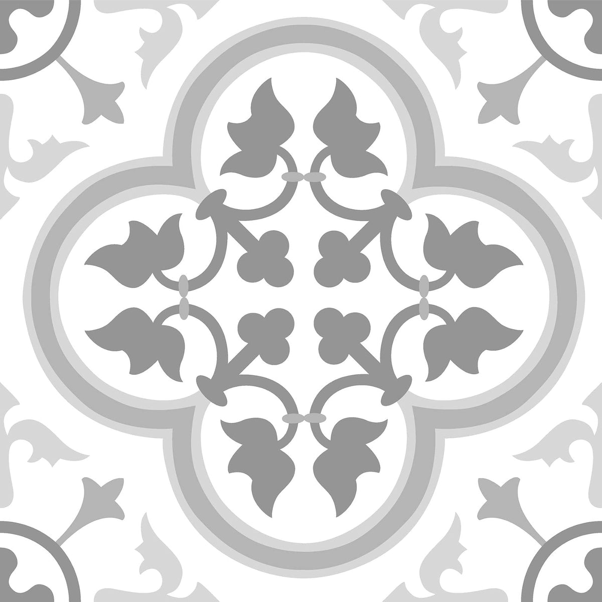 FloorPops FP2953 - Azulejos Remy, despegar y pegar, color gris