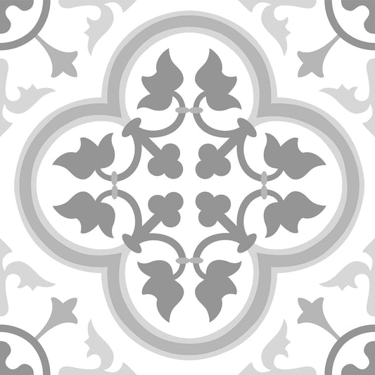 FloorPops FP2953 - Azulejos Remy, despegar y pegar, color gris