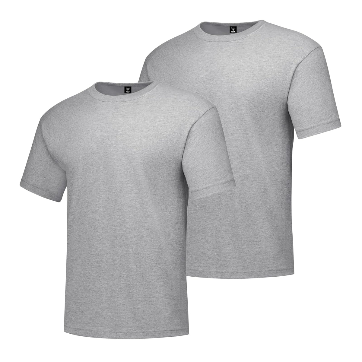 Hanes Beefy-T Playera Manga Corta Hombre, Paquete de 2 - Acero ligero - G