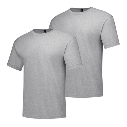 Hanes Beefy-T Playera Manga Corta Hombre, Paquete de 2 - Acero ligero - G