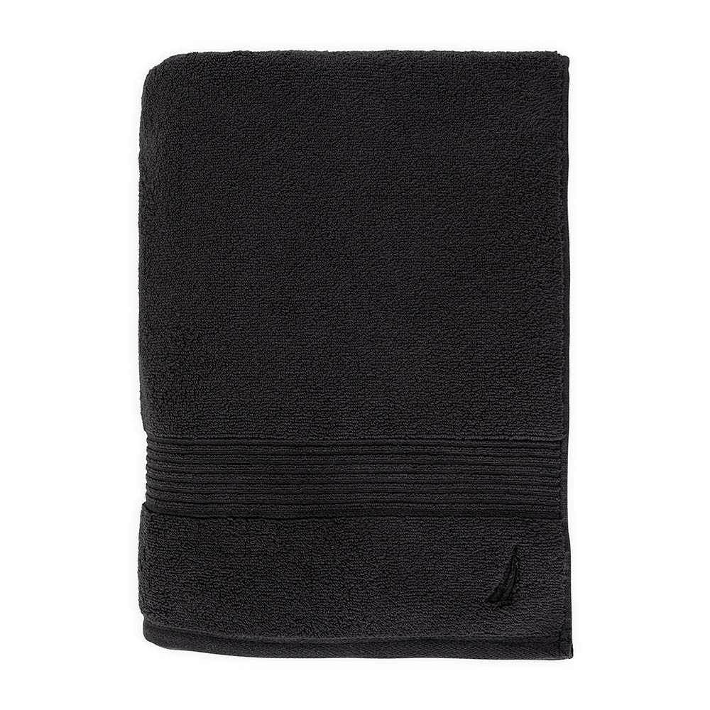 Nautica, Toalla Baño 100% Algodón, Color Negro, Montford.