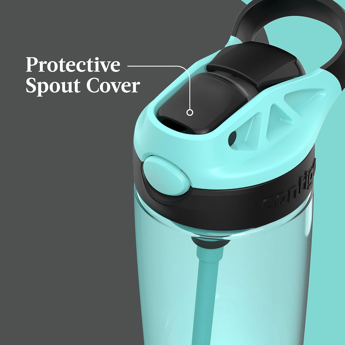 Contigo Aubrey - Botella de agua a prueba de fugas, 20 onzas, paquete de 2 jade/regaliz y enebro/jade