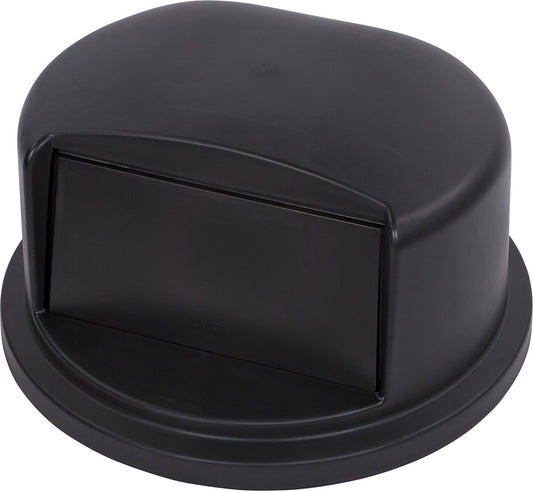 Carlisle 34103403 Bronco Polyethylene Round Dome Lid, 22.84" Diameter x 12.21" Height, Black, For 32 Gallon Trash Containers