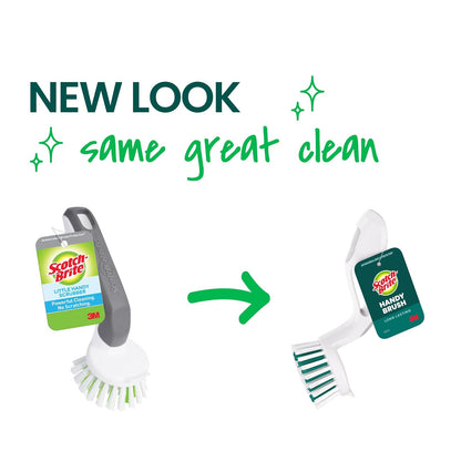 Scotch-Brite Little Handy Scrubber, Small and Versatile Cleaning Tool with Long Lasting Bristles, 6-Scrubbers Total