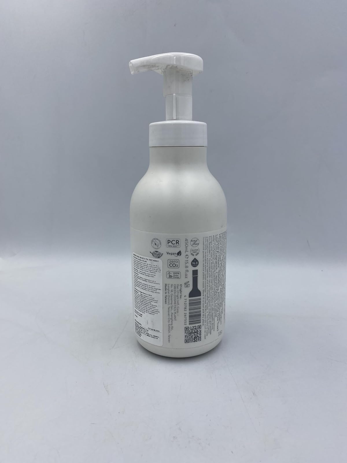 O'right Jabón De Manos Purificante Tea Tree 450ml | Protege y purifica la piel | Con aceite de árbol de té | Vegano y orgánico