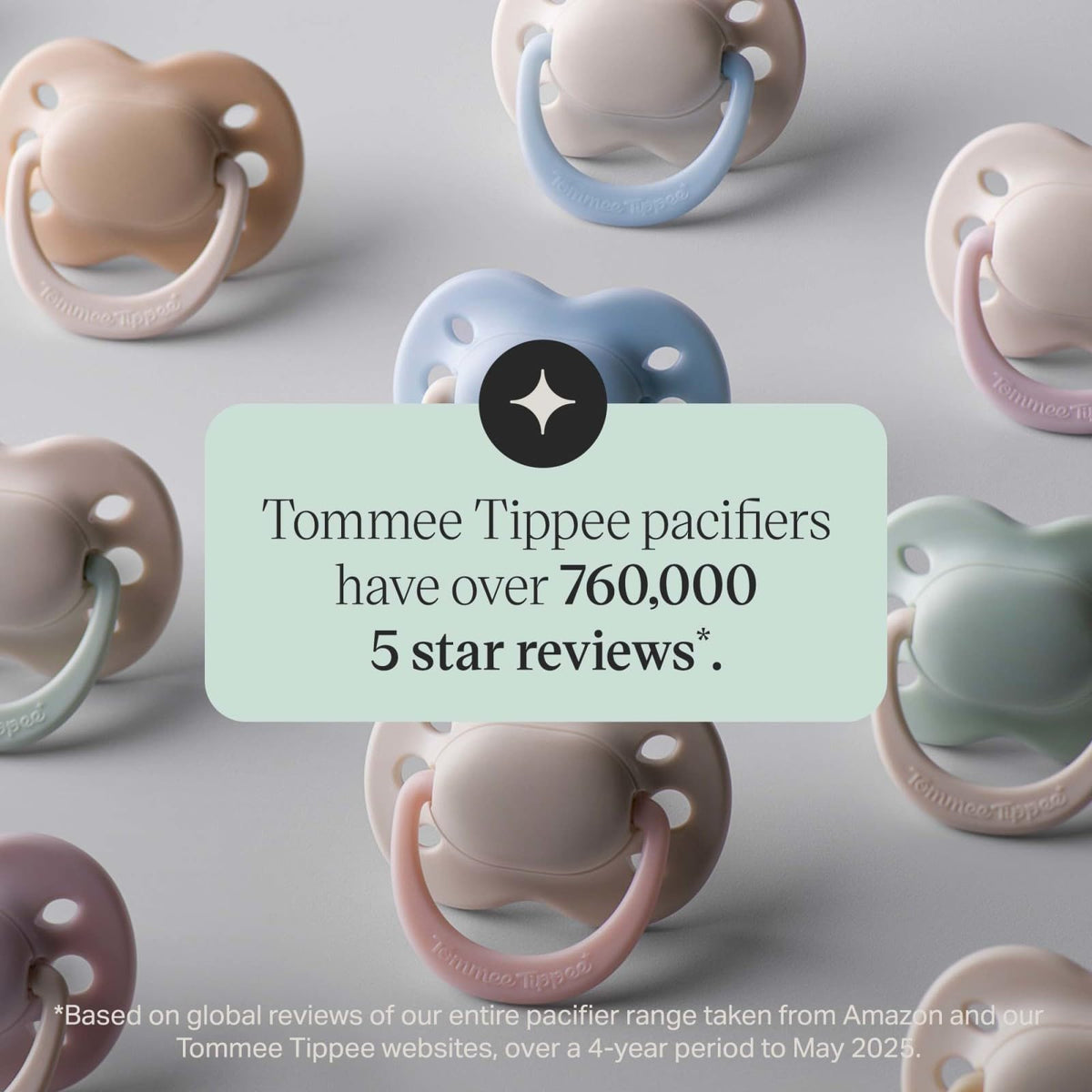 Tommee Tippee - Chupones para recién nacidos, 0-2 meses, pezón simétrico, silicona 100% última intervensión de BPA, agujeros de aire adicionales, aptos para lavaplatos y esterilizador, nubes de verano