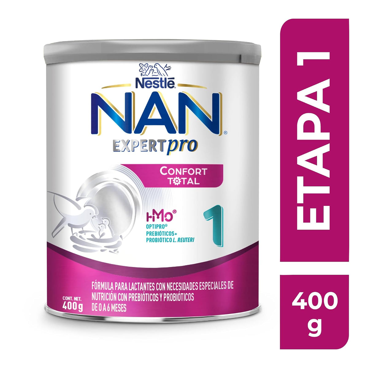 NAN 1 Expert Pro Confort Fórmula Para Lactantes 0 a 6 Meses Lata 400 g