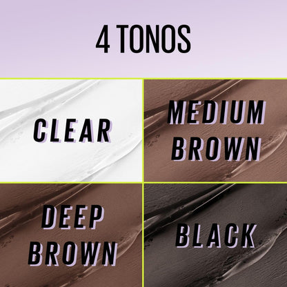 Maybelline Nuevo Gel de Cejas de Larga Duraci?n, Efecto Laminado, Superlock, Negro, 7 G, Gel para Cabello
