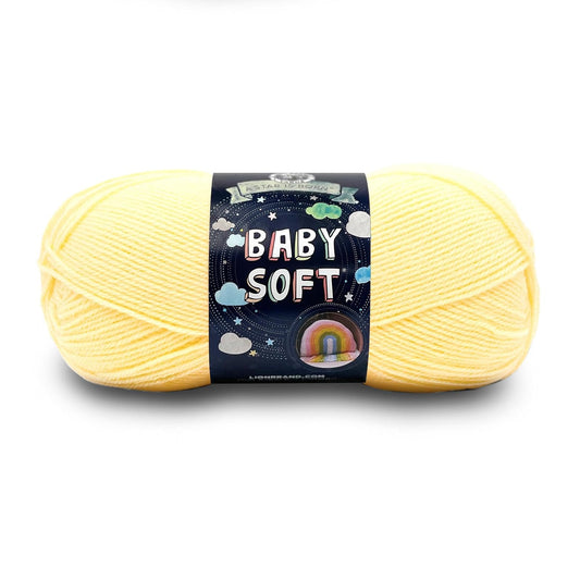 Lion Brand Yarn Baby Soft Hilo, Limonada, 459 yd/420 m, 1 | Light DK Acyrlic fibra de mezcla de nailon para mantas suaves para bebés, prendas de punto, sombreros de ganchillo