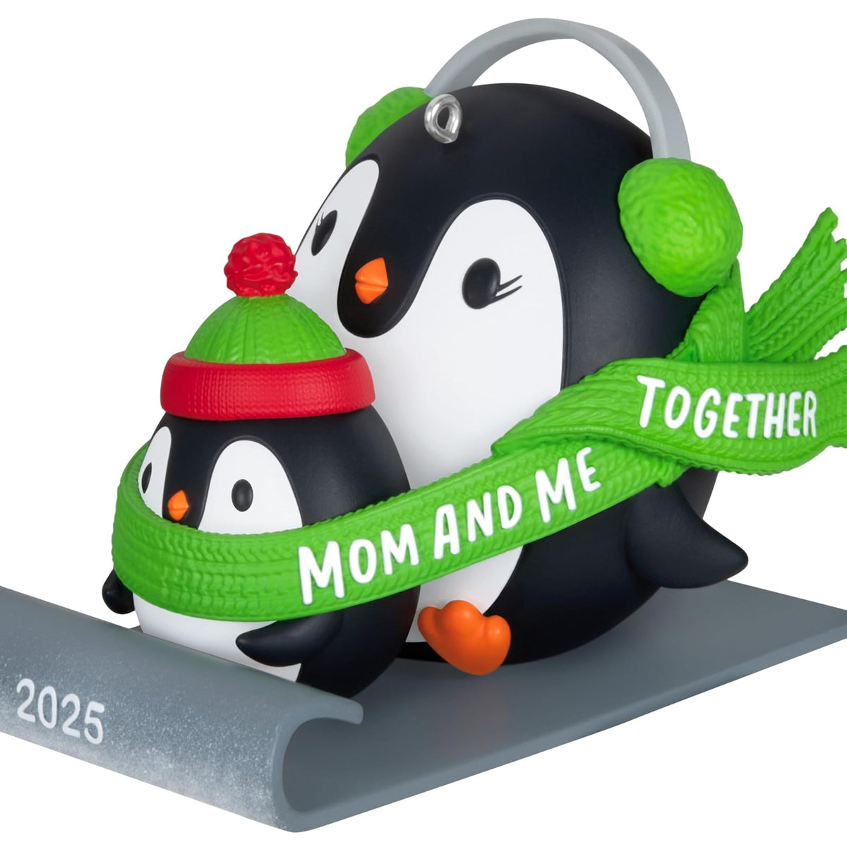 Hallmark - Adorno navideño de Recuerdo 2025, Mom & Me Penguins Sledding 2025, Regalos para mamás