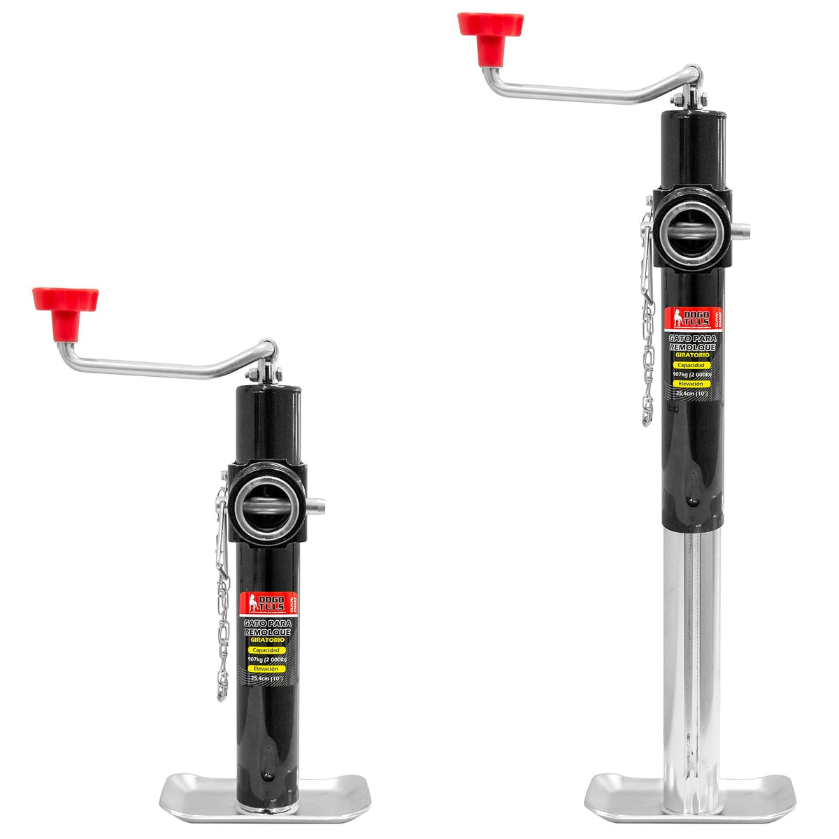 Dogotuls RI6083 Gato para Remolque Giratorio con Montaje de Tubo para soldar y Base 2000LB