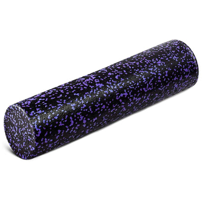 Yes4All Rodillo de Espuma EPP de Alta Densidad para Espalda - Morado Con Motas - 24in