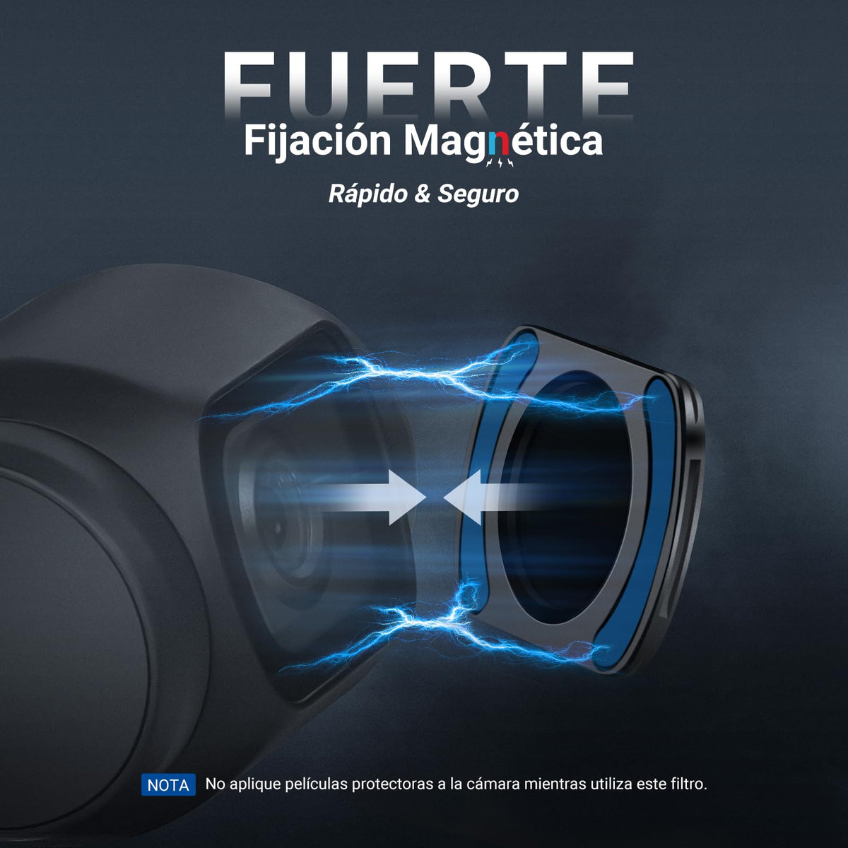 NEEWER Variable ND Filtro Compatible con dji Osmo Pocket 4/3 y Xtra Muse,Filtro Magnético Multicapa Densidad Neutra ND64-512 para Objetivo de Action CAM con Protector Pantalla y Estuche