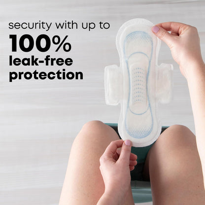 U by Kotex Security Ultra Thin Feminine Pads with Wings, Heavy Absorbency, Unscented, 192 Count (6 Packs of 32) (Packaging May Vary)