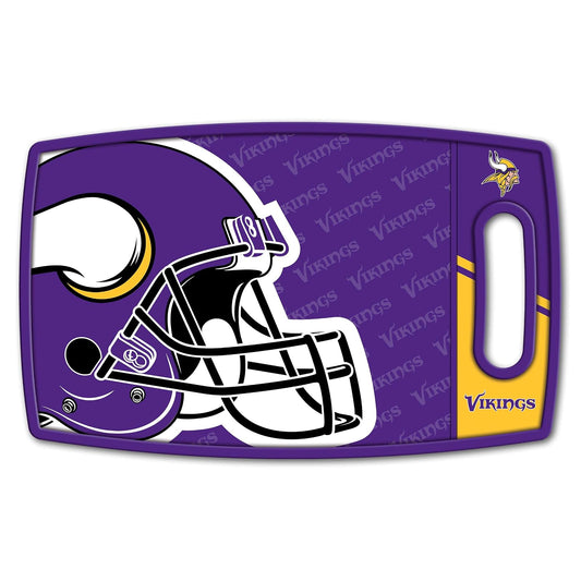 YouTheFan 1907422 NFL Minnesota Vikings Logo Series Cutting Board, Team Colors, Talla Única