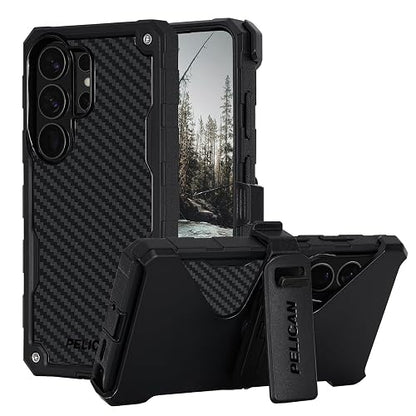 Pelican Shield - Funda para Samsung Galaxy S26 Ultra [Carga magnética e inalámbrica] con protección contra caídas de Grado Militar de 25 pies, Funda Resistente con Clip para cinturón para Samsung
