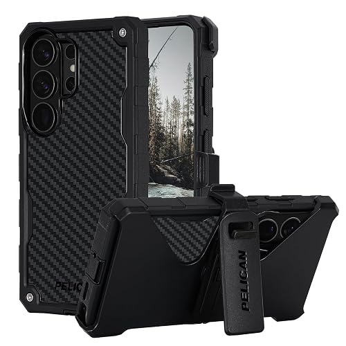 Pelican Shield - Funda para Samsung Galaxy S26 Ultra [Carga magnética e inalámbrica] con protección contra caídas de Grado Militar de 25 pies, Funda Resistente con Clip para cinturón para Samsung