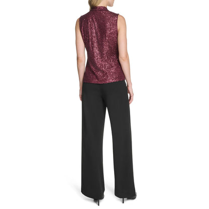 Calvin Klein - Blusa básica Suave con Cuello en V para Mujer
