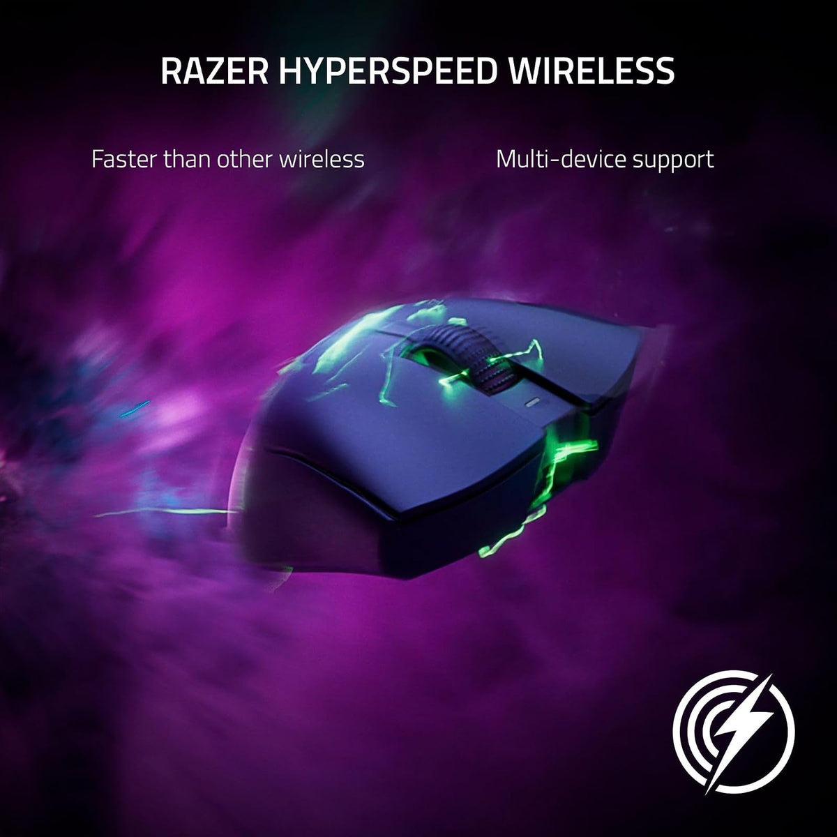Razer DeathAdder V3 Pro Mouse Inalámbrico para Juegos: 64g Ultra Ligero - Sensor Óptico Focus Pro 30K - Interruptores Ópticos Gen-3 Rápidos - Inalámbrico HyperSpeed - 5 Botones Programables - Blanco