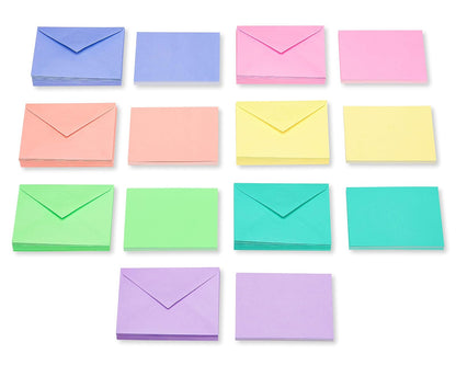 American Greetings - Tarjetas en blanco con sobres, colores pastel (200 unidades)