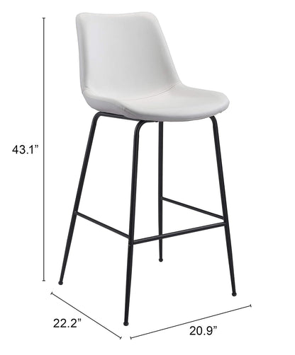 Zuo Modern Contemporary Inc. Byron Barstool White