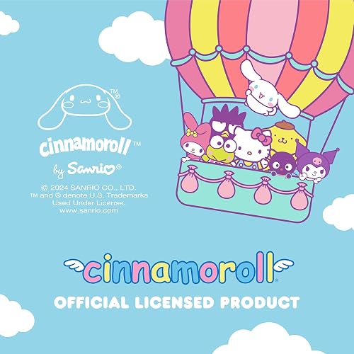 Carbella Sanrio Cinnamoroll Funda para Volante de Auto Ajuste Universal 14.5-15.5 in, Azul