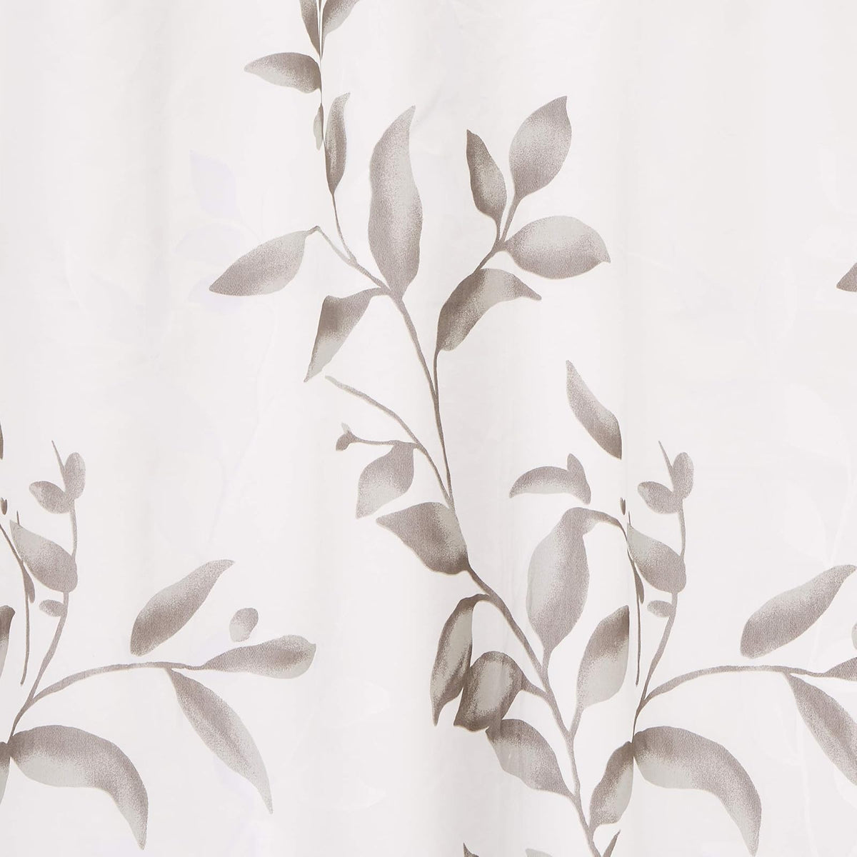Cecily Botanical Modern Shower Curtain , Contemporary Design Water-Resistant Shower Curtains for Bathroom , 72 X 72" , Grey