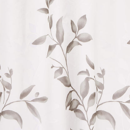 Cecily Botanical Modern Shower Curtain , Contemporary Design Water-Resistant Shower Curtains for Bathroom , 72 X 72" , Grey