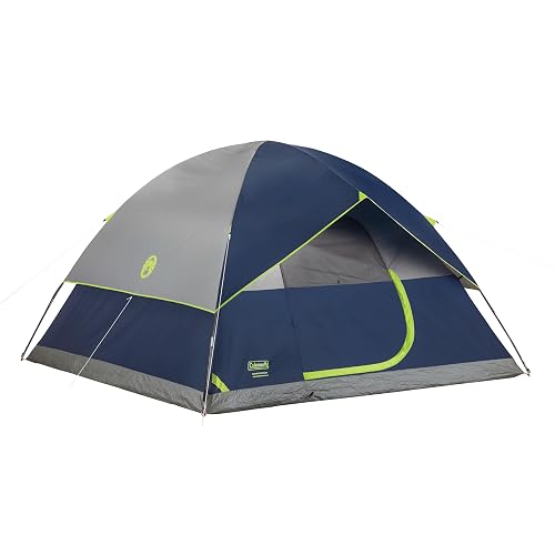 Coleman Sundome - Tienda de campaña con Mosca Lluvia, Tienda de campaña para 2/3/4/6 Personas en 10 Minutos, Tienda de campaña Resistente a la Intemperie para Camping, Festivales, Patio Trasero,