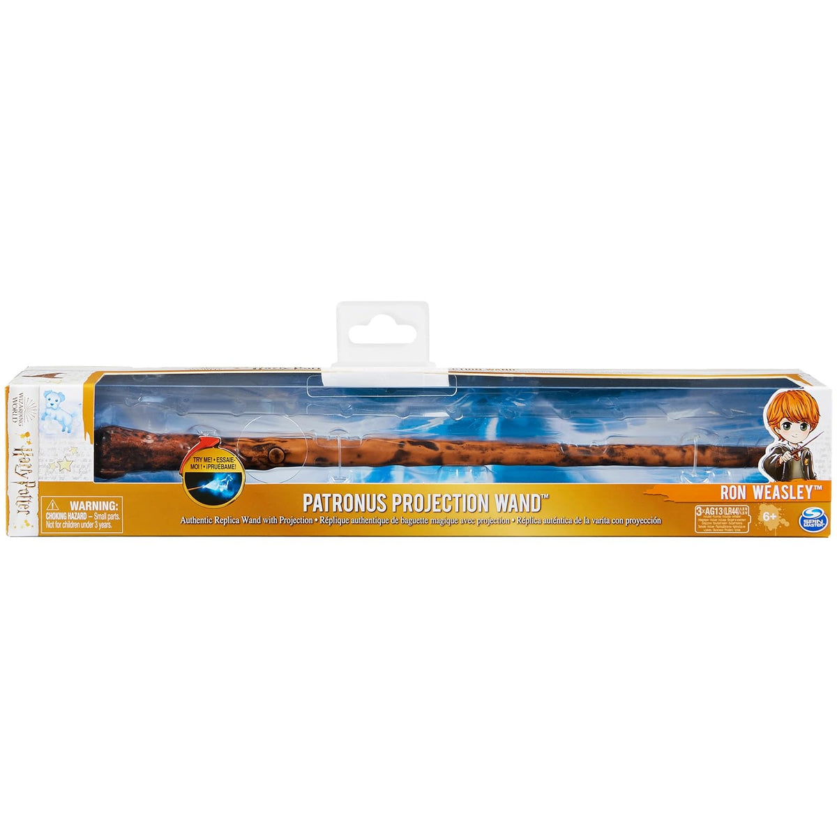 Wizarding World Harry Potter, Varita proyectora de Patronus de Ron Weasley de 33.02 cm, Juguetes para niños a Partir de 6 años