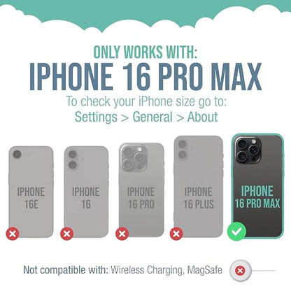 Smartish® - Funda Tipo portafolios para iPhone 16 Pro MAX, Wallet Slayer Vol. 1 Soporte para Tarjeta de crédito Delgado y Protector, con Ranura Oculta para Tarjeta Compatible con Apple iPhone 16 Pro