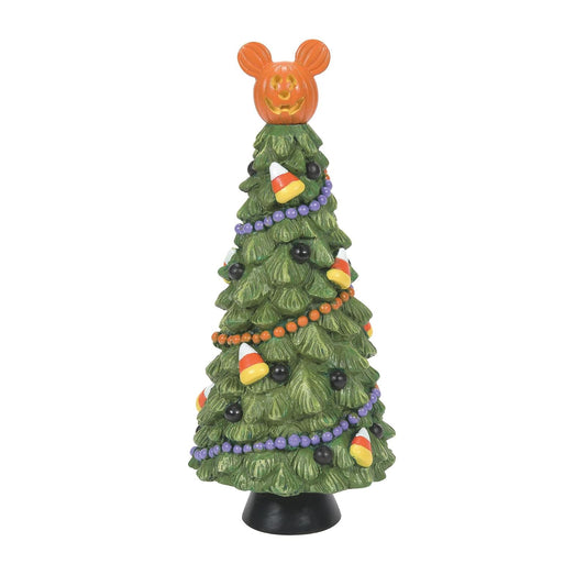 Department 56 Disney Halloween Village Accessories Figura de árbol Pumpkintown Manor, 6.625 Pulgadas, Multicolor