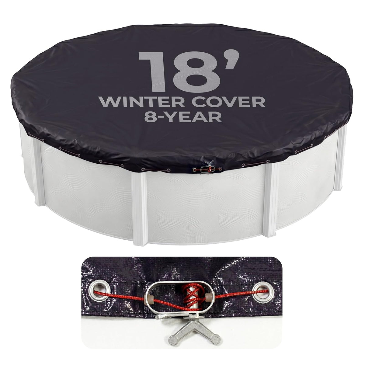 Blue Wave Dirt Defender Cubierta para Alberca Redonda de Invierno - 22' (Redonda) - Cover